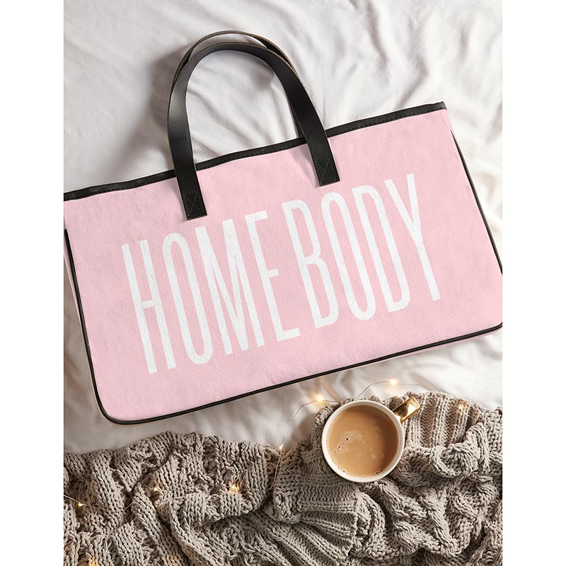 Homebody Large Rectangular Tote Bag | Analog Bag | Genuine Leather Handles by The Bullish Store