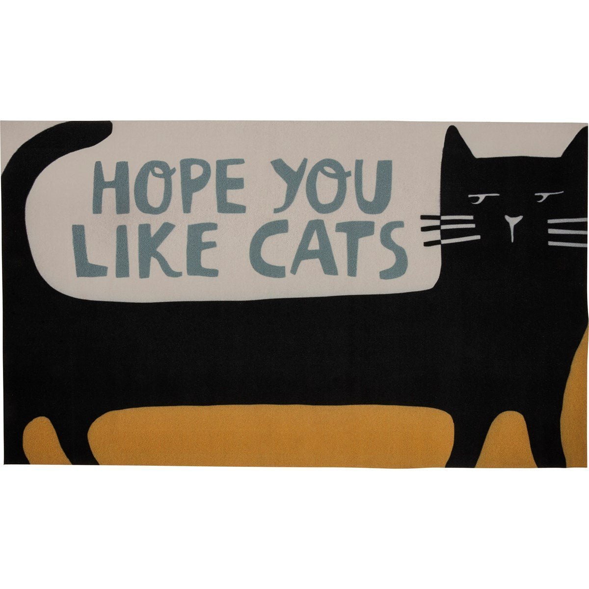 GB x Catnip Crazed Hope You Like Cats Doormat Entryway Indoor/Outdoor Rug | 34" x 20 by The Bullish Store