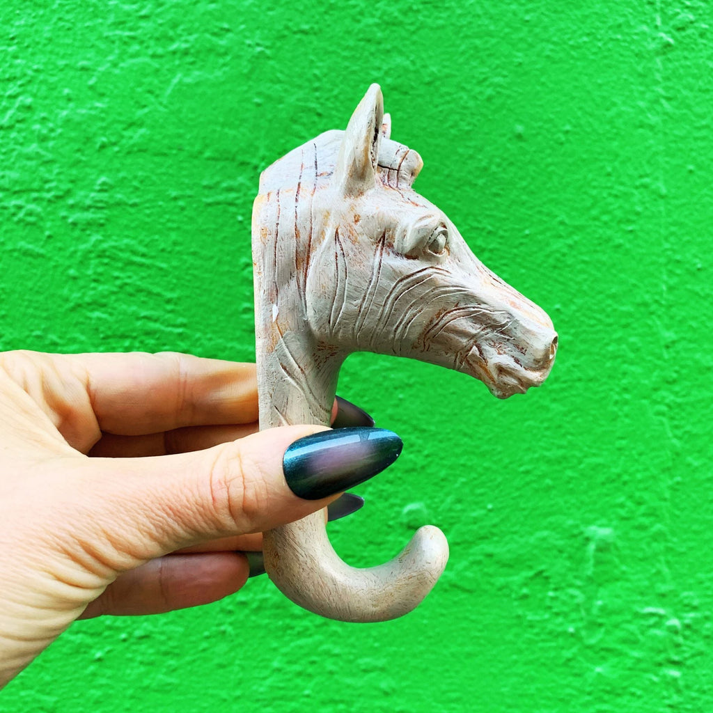 Horse Resin Hook | Animal Theme Decorative Wall Hook | 5" x 3.5" by The Bullish Store