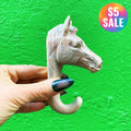 Horse Resin Hook | Animal Theme Decorative Wall Hook | 5" x 3.5" by The Bullish Store