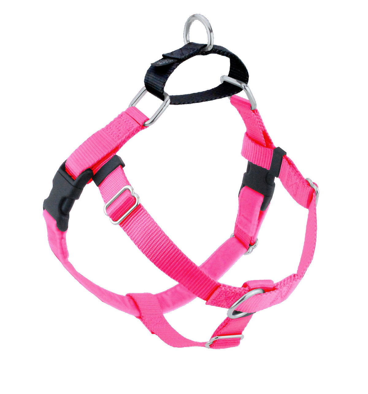 Hot Pink Freedom No-Pull Dog Harness by 2 Hounds Design