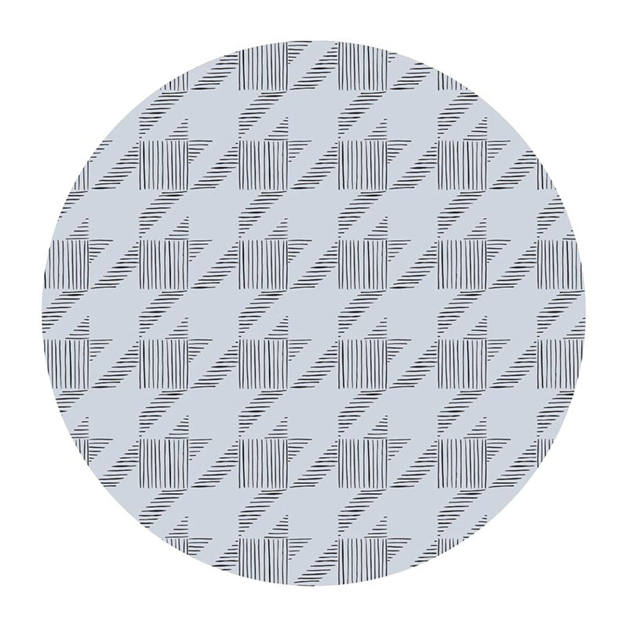 Houndstooth & Flower Ceramic Coaster Set of 4 by The Bullish Store