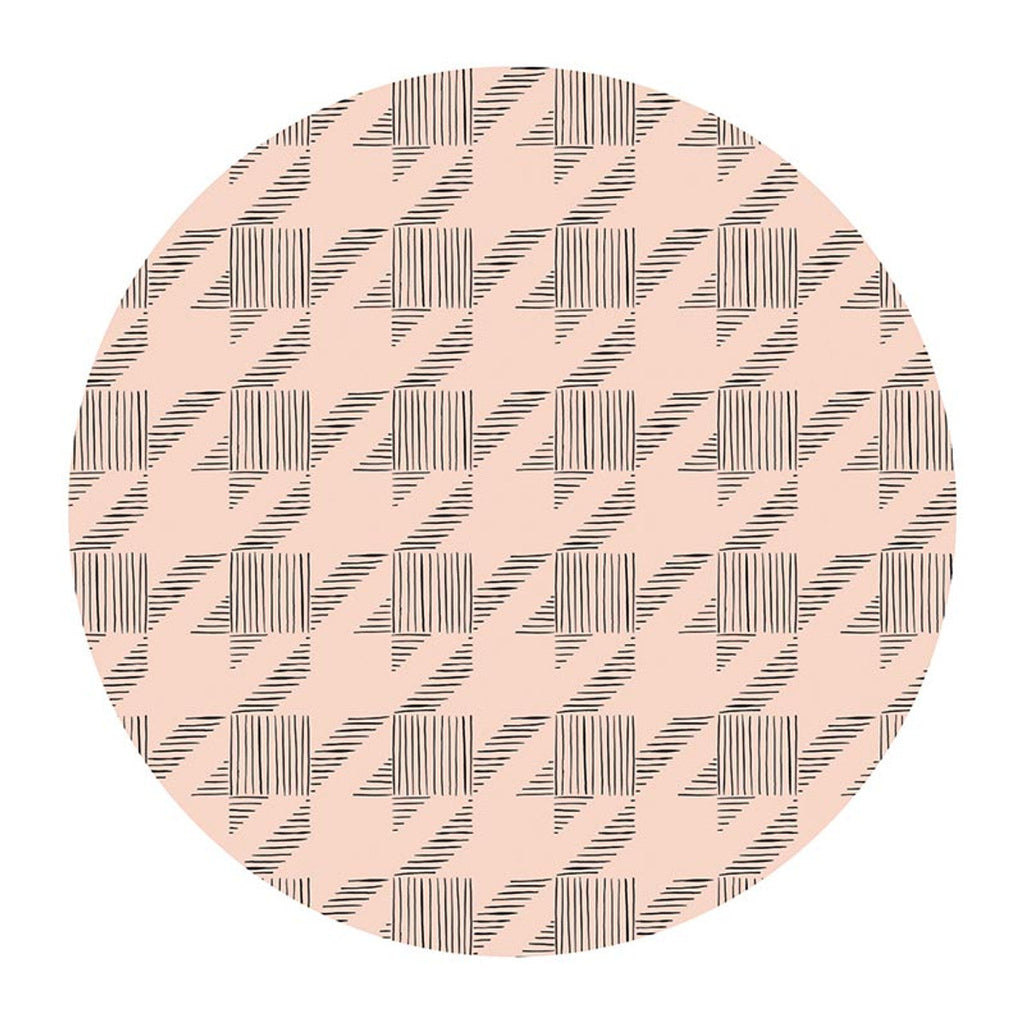 Houndstooth & Flower Ceramic Coaster Set of 4 by The Bullish Store