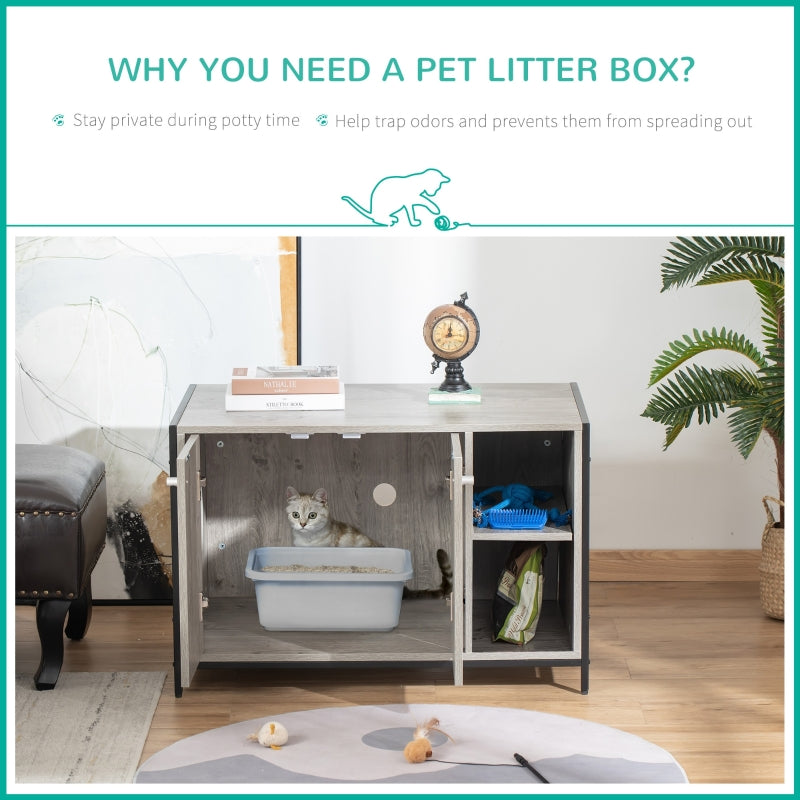 Hidden Cat Litter Box Enclosure by Furr Baby Gifts