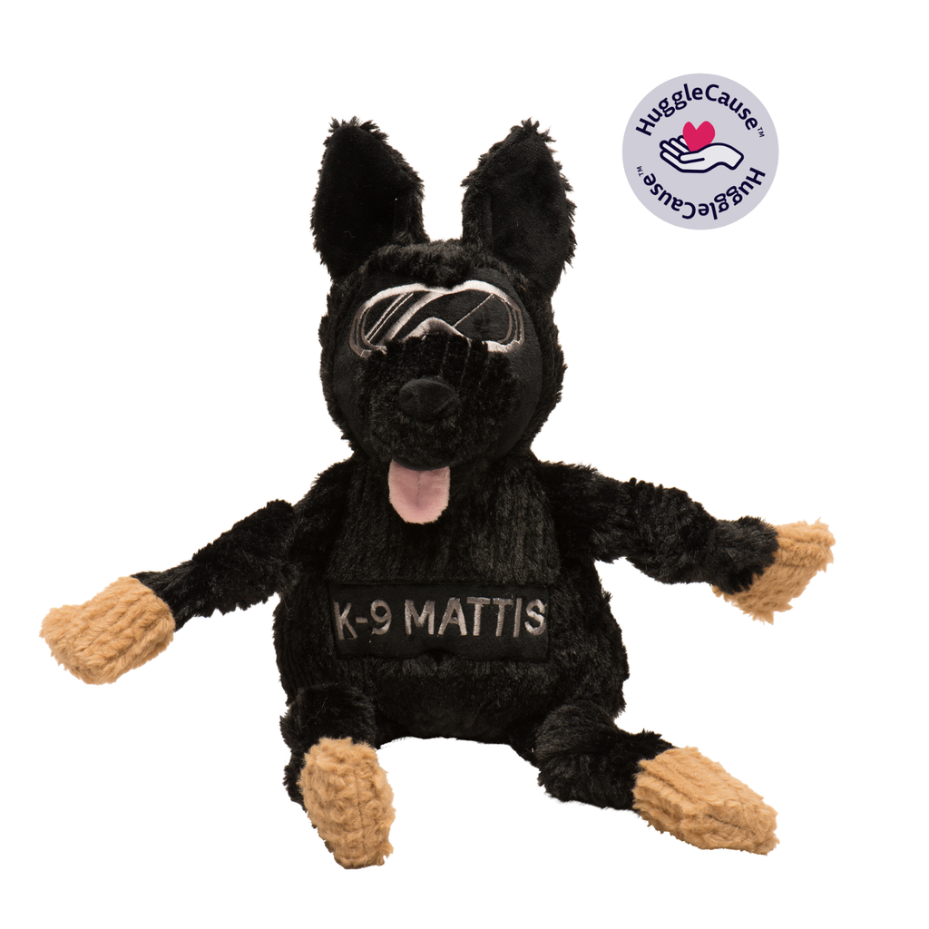 HuggleCause™, Project K-9 Hero, K-9 Mattis Knottie® Plush Dog Toy, Large by HuggleHounds