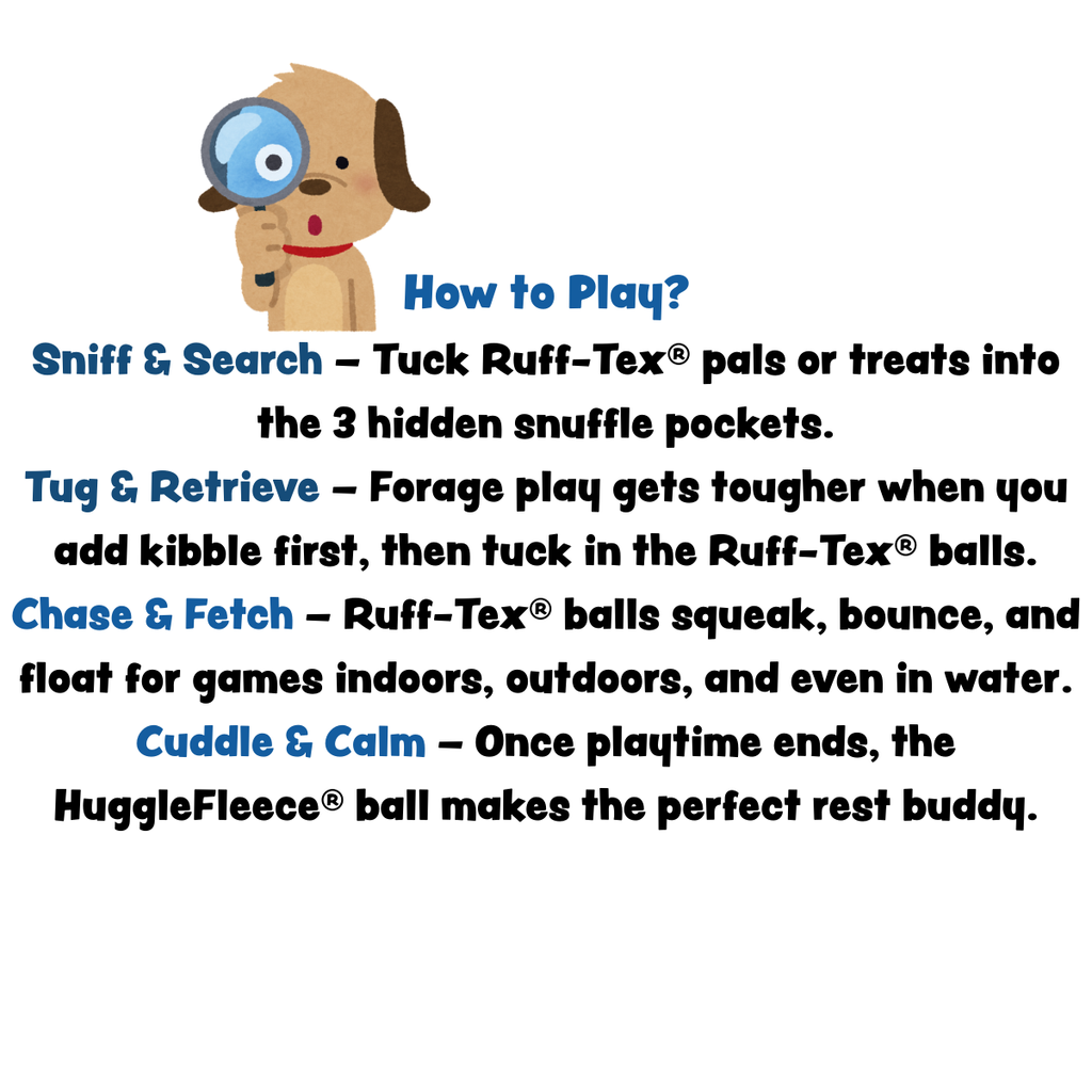 HuggleSnuffles™ SnuffleSphere™ Puzzle Ball by HuggleHounds
