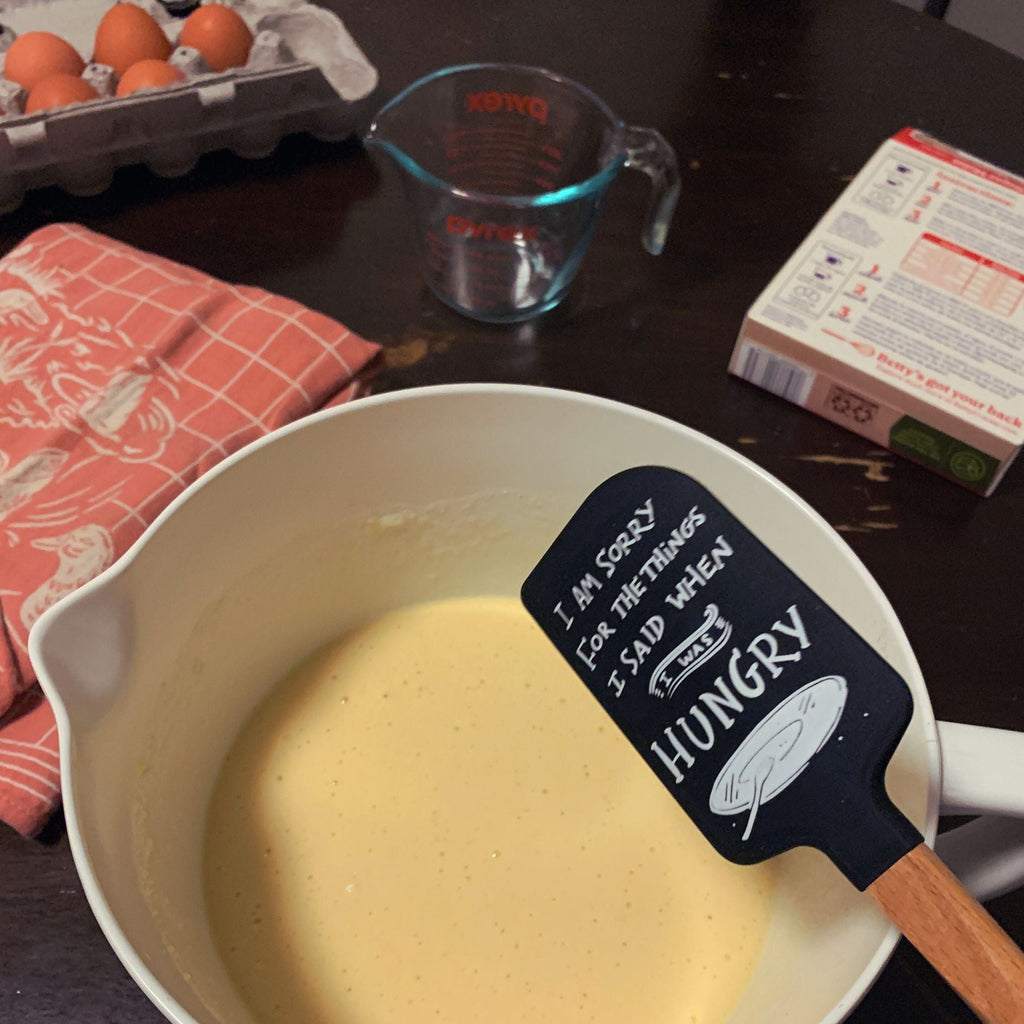 I Am Sorry For The Things I Said When I Was Hungry Spatula With A Wooden Handle by The Bullish Store