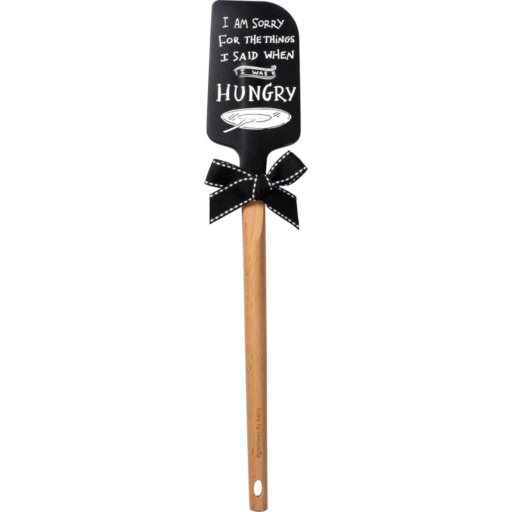 I Am Sorry For The Things I Said When I Was Hungry Spatula With A Wooden Handle by The Bullish Store