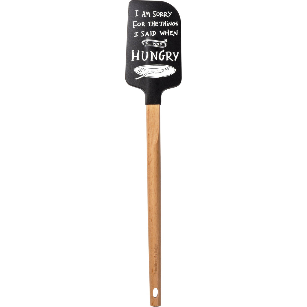 I Am Sorry For The Things I Said When I Was Hungry Spatula With A Wooden Handle by The Bullish Store