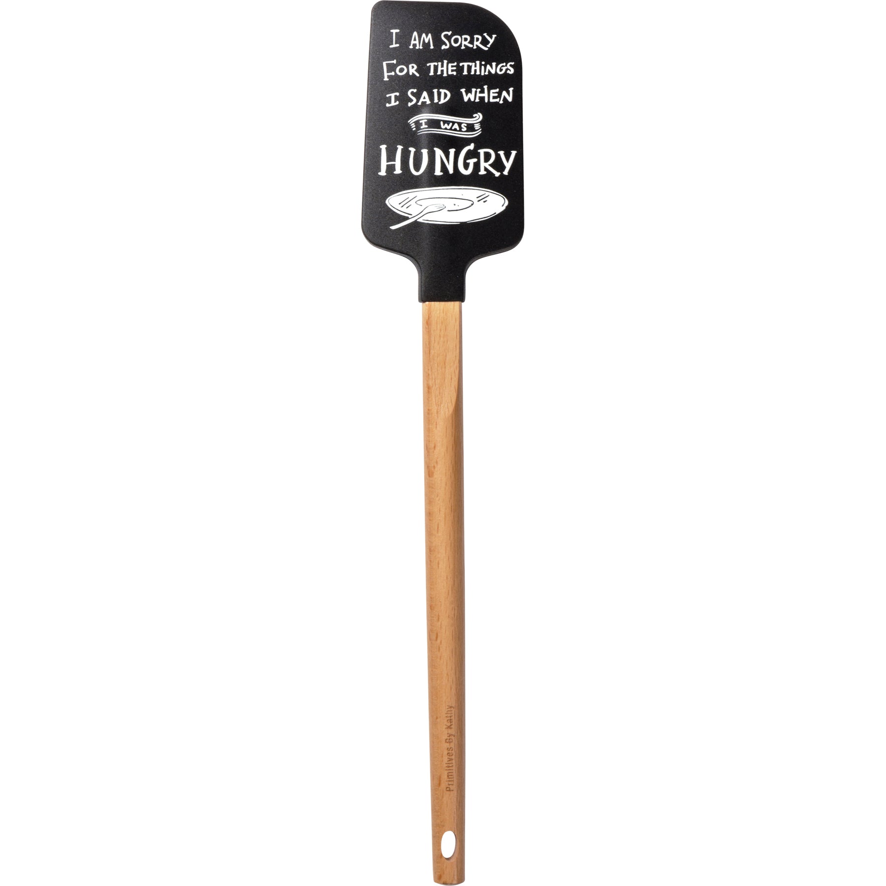 I Am Sorry For The Things I Said When I Was Hungry Spatula With A Wooden Handle by The Bullish Store