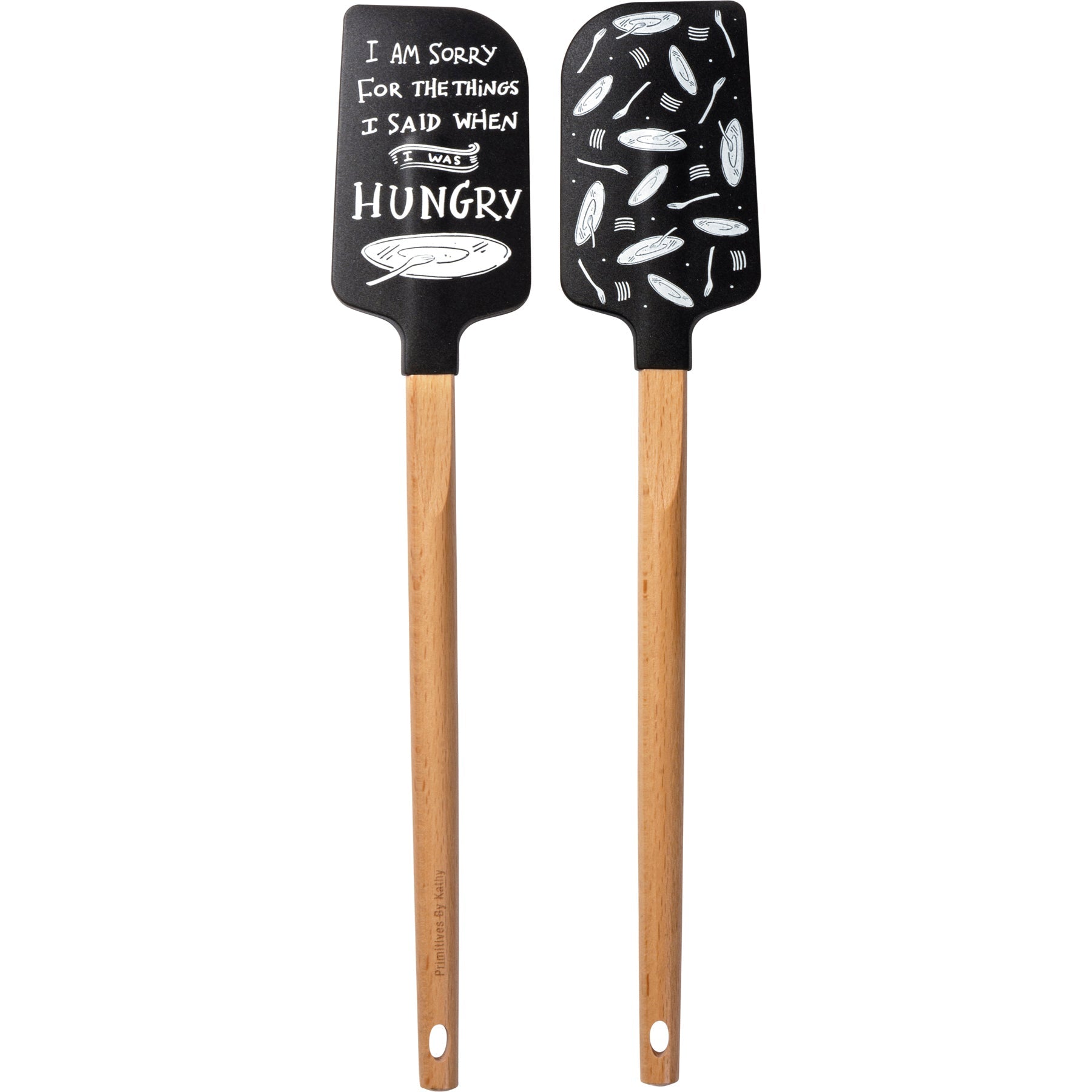 I Am Sorry For The Things I Said When I Was Hungry Spatula With A Wooden Handle by The Bullish Store