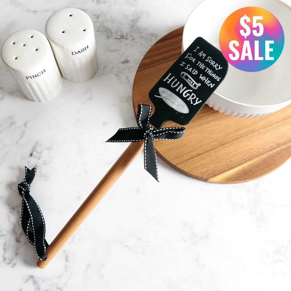I Am Sorry For The Things I Said When I Was Hungry Spatula With A Wooden Handle by The Bullish Store