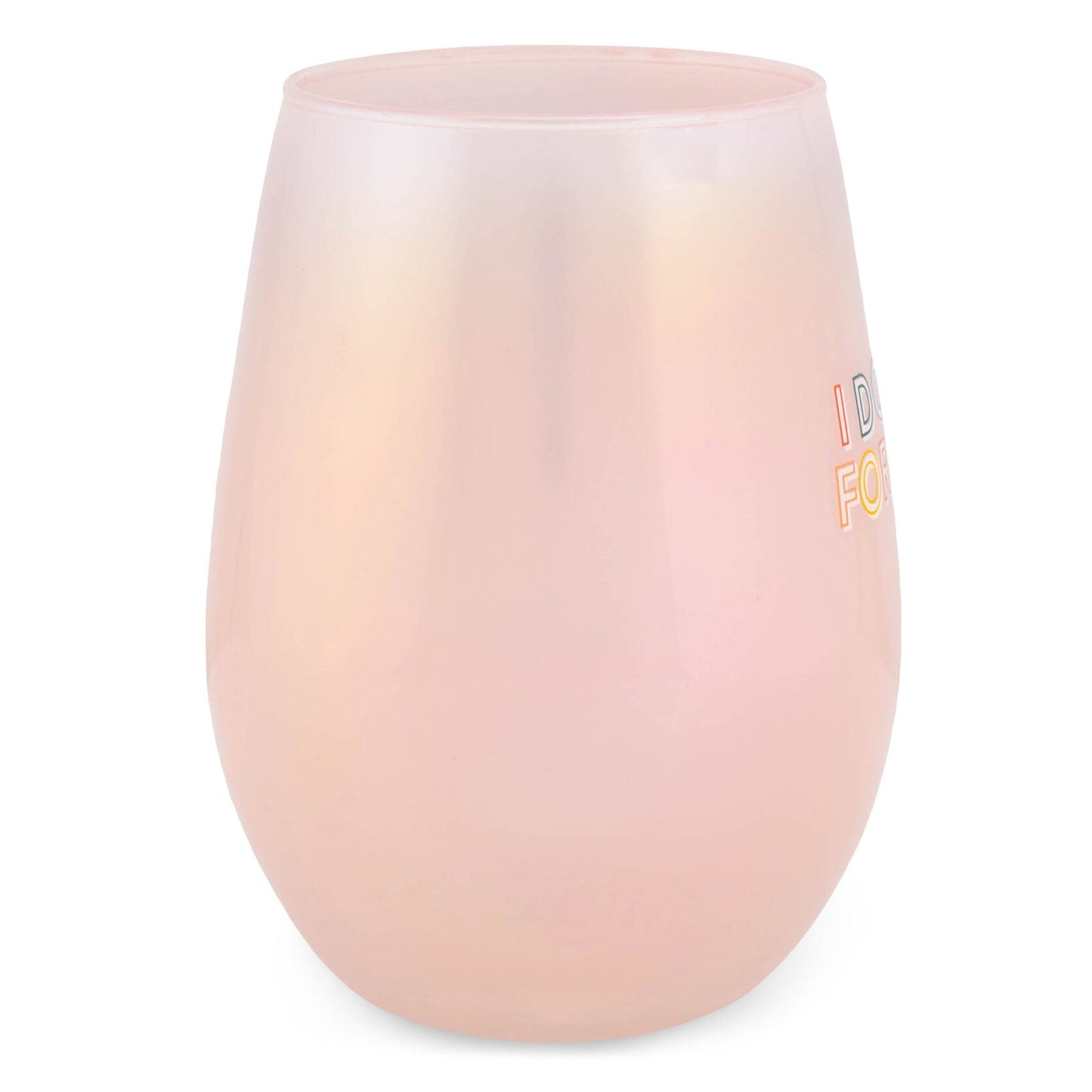 I Do It For Me Stemless Wine Glass in Purple | 20 Oz. by The Bullish Store