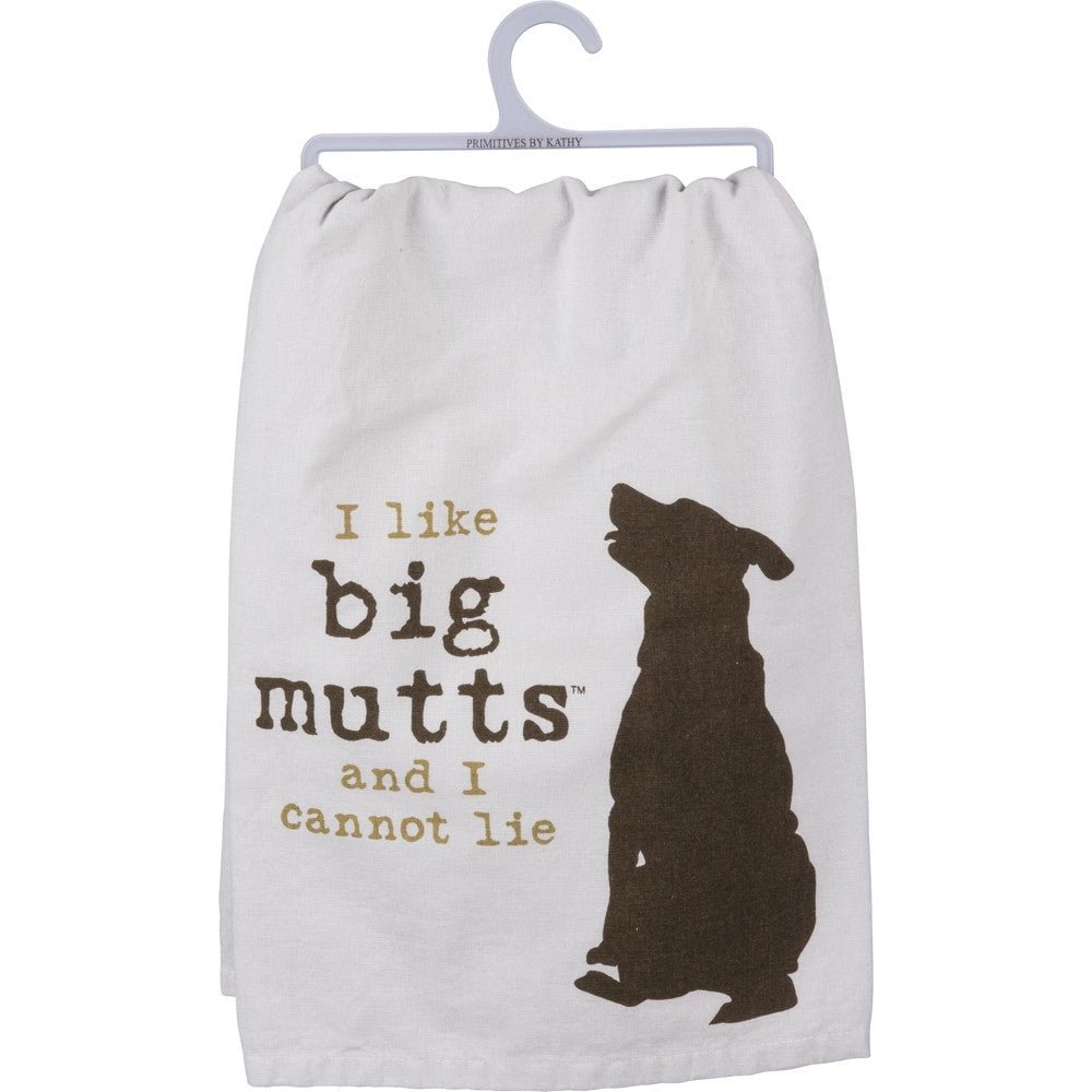 I Like Big Mutts And I Cannot Lie Funny Dish Cloth Towel | Dog Lover Gift by The Bullish Store