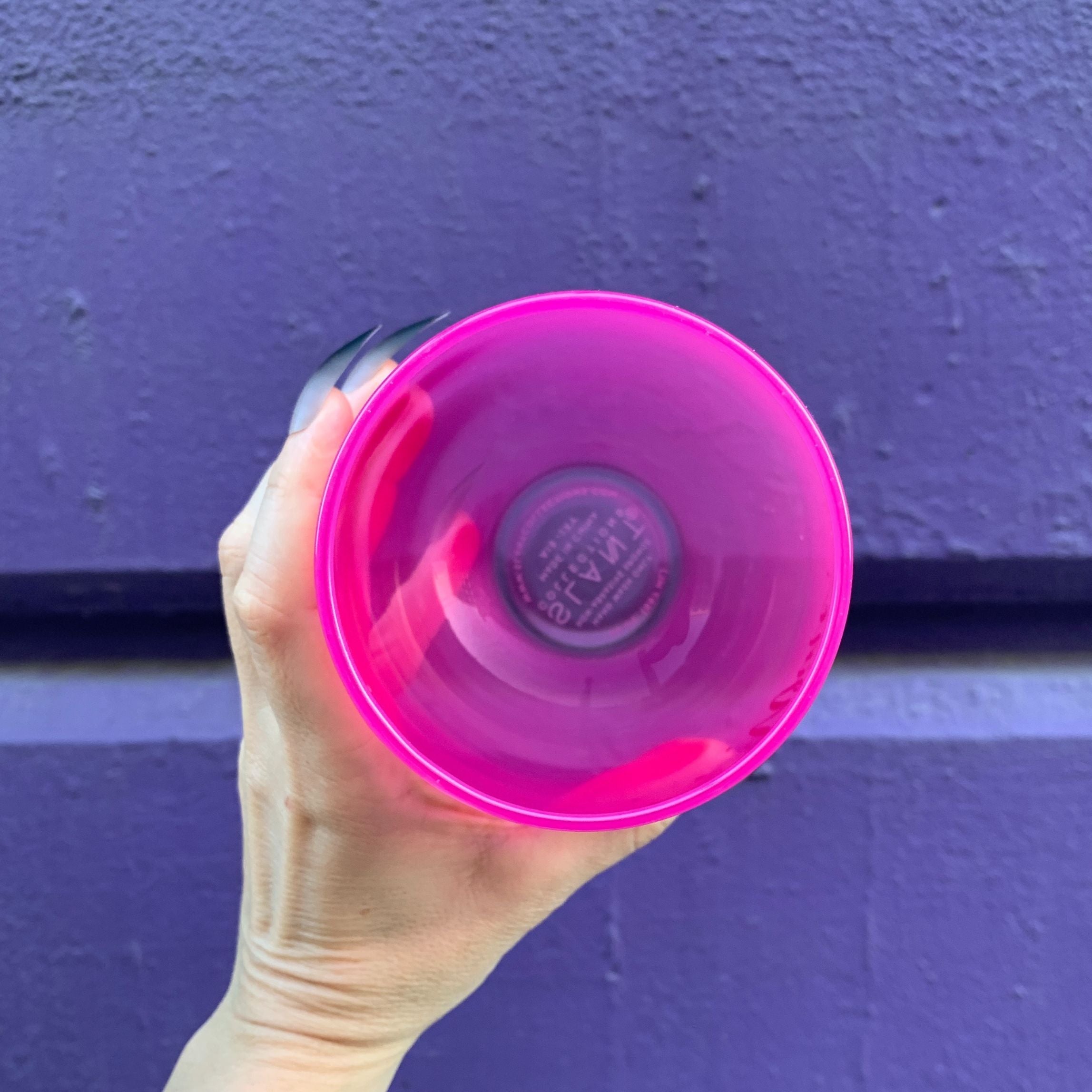 I Put A Spell On You Jumbo Stemless Wine Glass in Hot Pink | Halloween/Holiday Gifts Drinkware by The Bullish Store