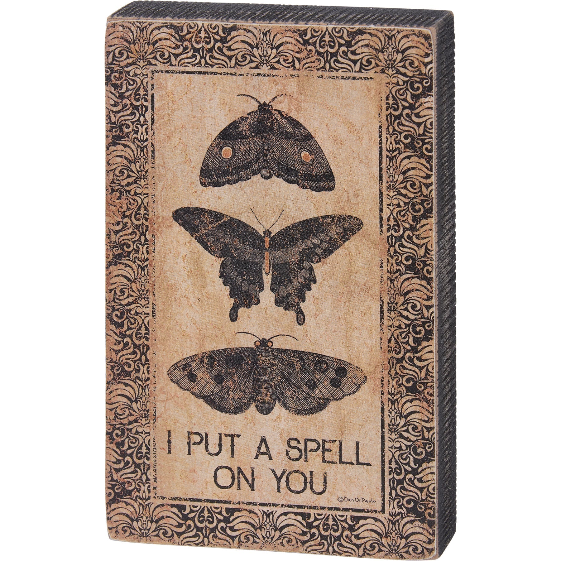 I Put A Spell On You Wooden Block Sign | 4" x 5.5" by The Bullish Store