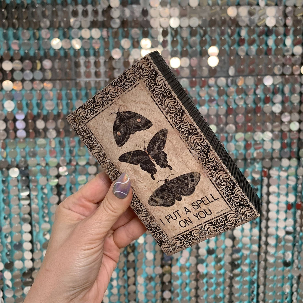 I Put A Spell On You Wooden Block Sign | 4" x 5.5" by The Bullish Store