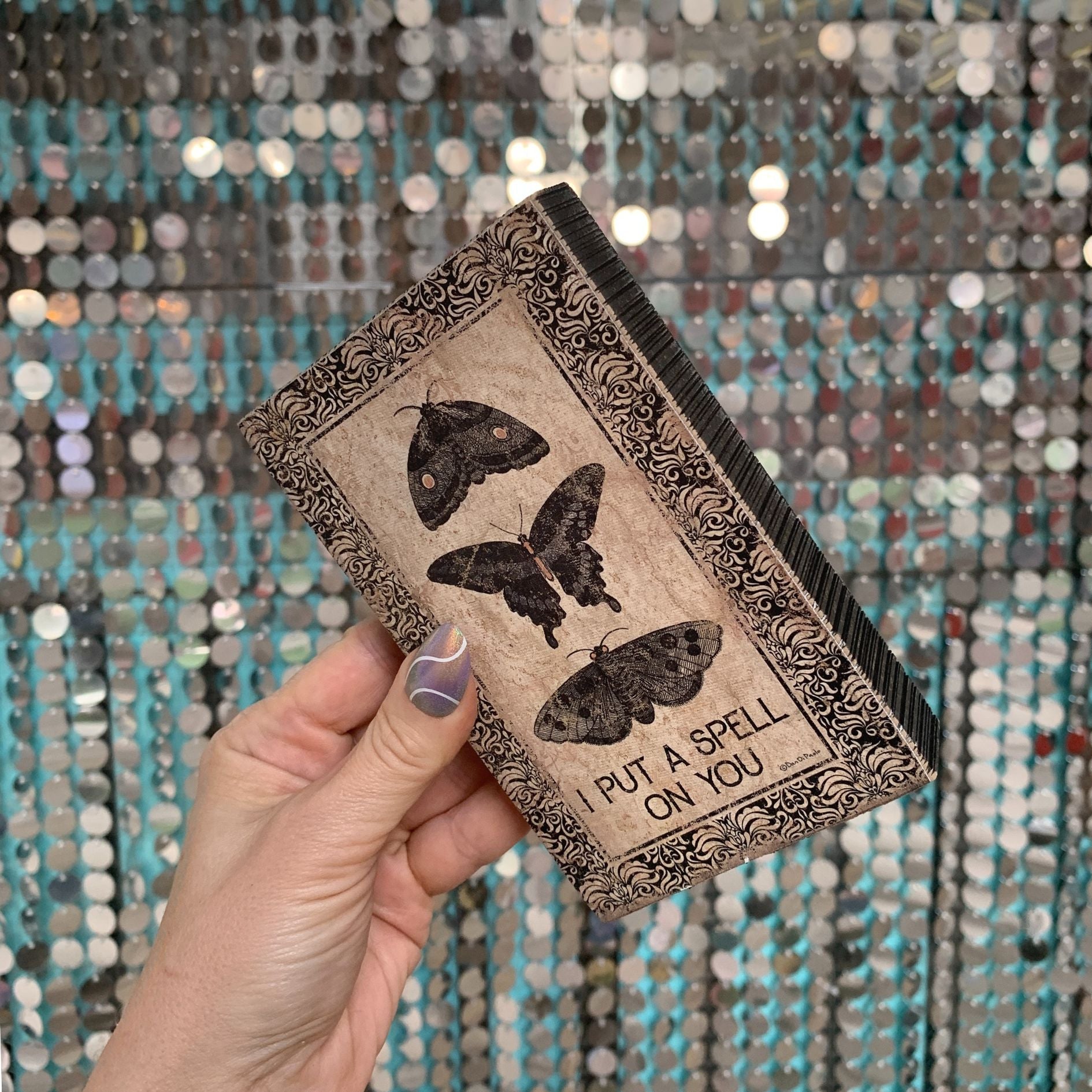 I Put A Spell On You Wooden Block Sign | 4" x 5.5" by The Bullish Store