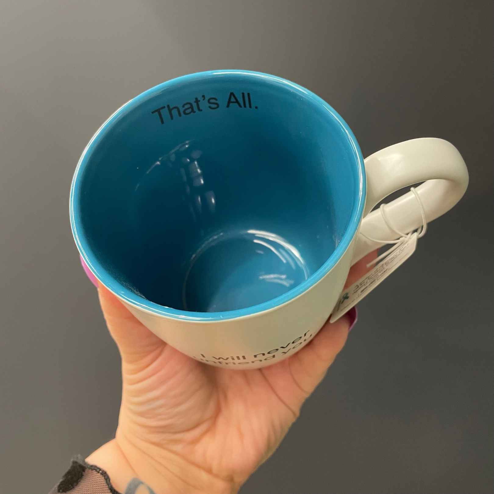 I Will Never Unfriend You Ceramic Coffee Mug | 16 oz. by The Bullish Store