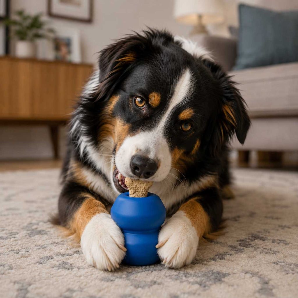Double Trouble Dog Toy - Dual Chamber Treat Dispenser for Large Dogs | USA Made by SodaPup/True Dogs, LLC