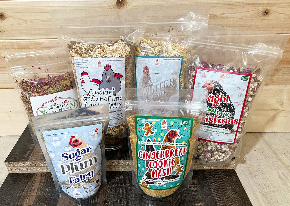 Holiday Goody Box For Chickens, Ducks, Turkeys, Quail, Peafowl, and Their Friends by Dahlia Pets