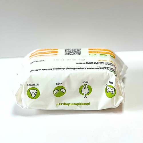 Pineapple Cat Wipes by The Charleston Cat Groomer