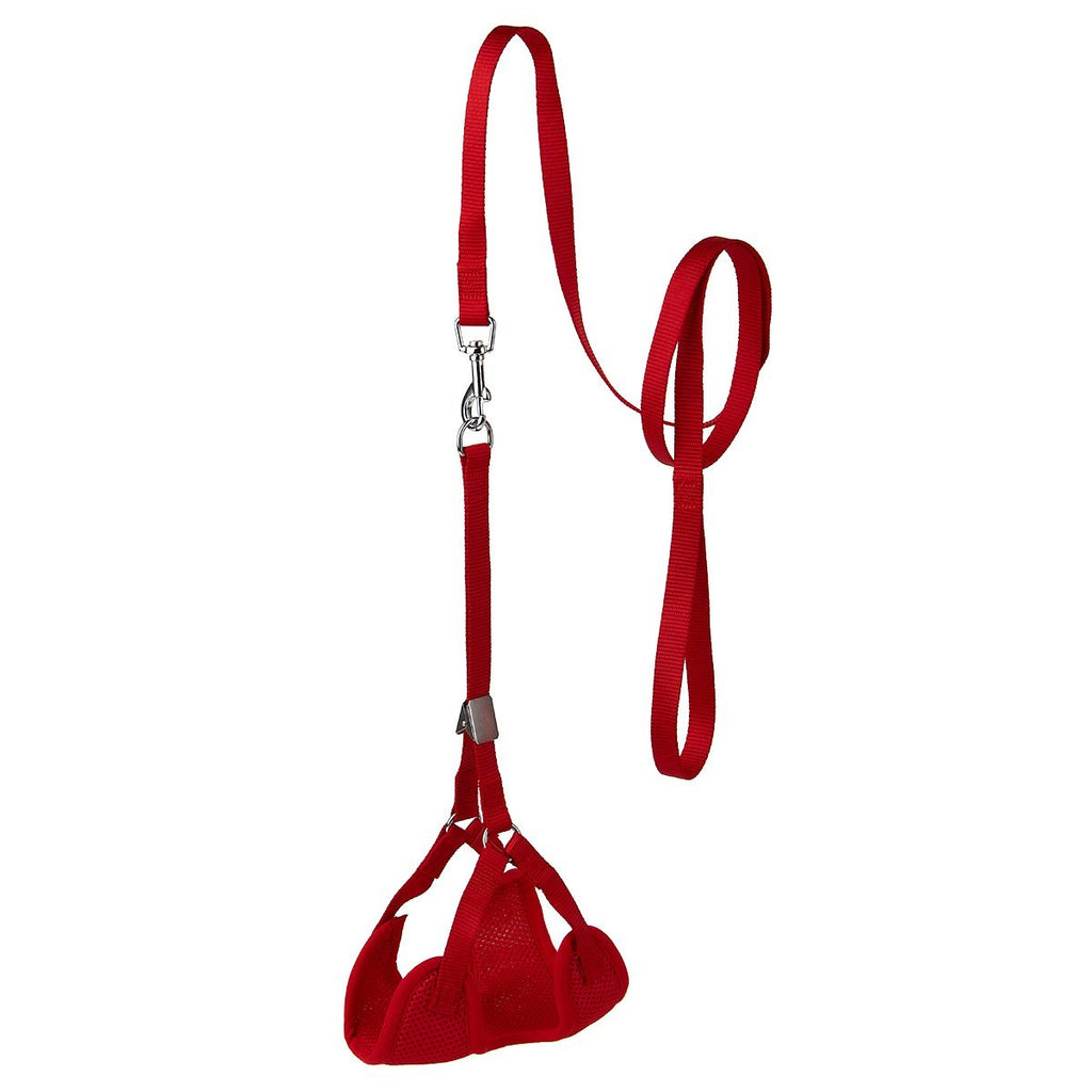 Mesh Step-In Nylon Dog Harness + Optional Flower Dog Leash by Dogline