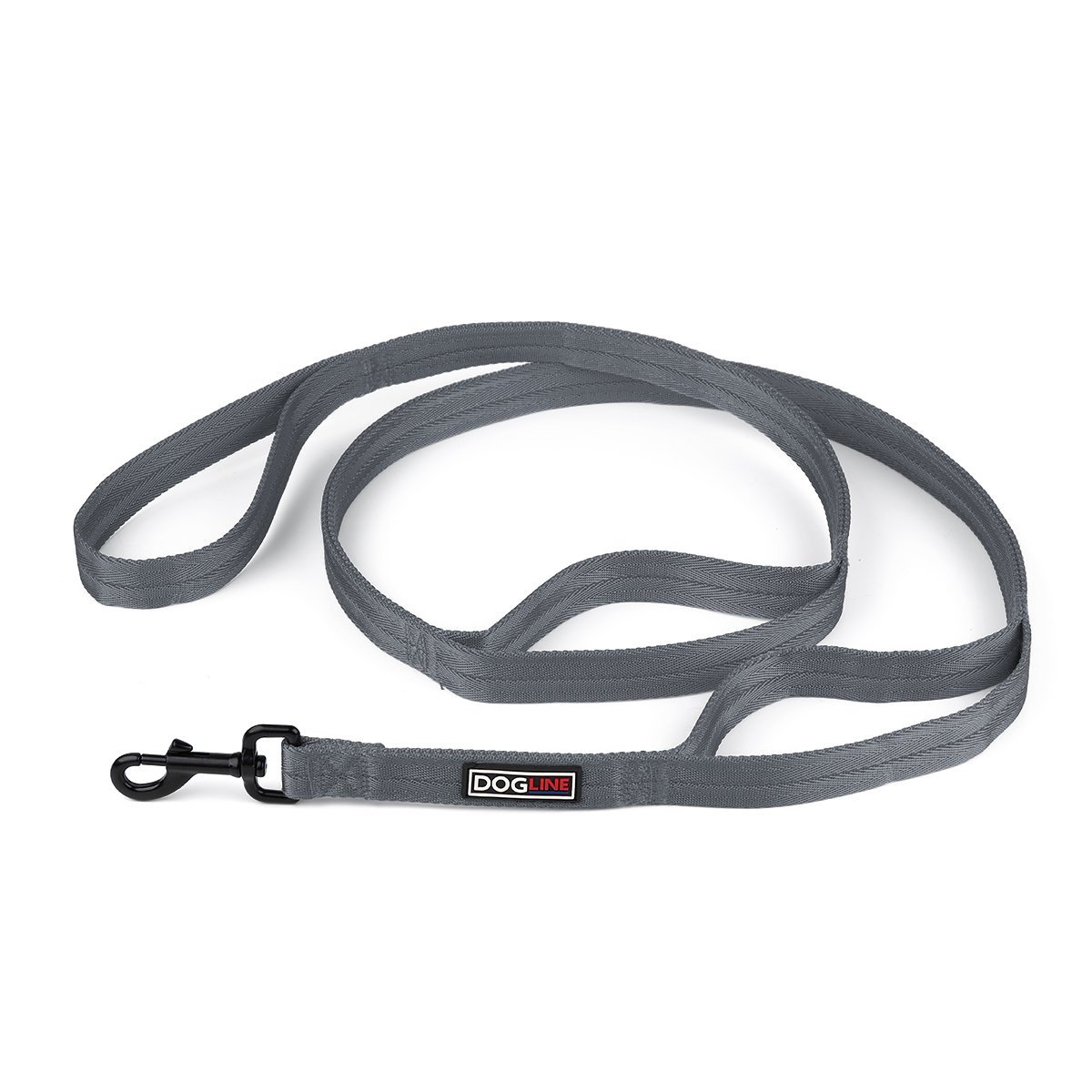 Nylon Multi-Handle Flat Dog Leash by Dogline