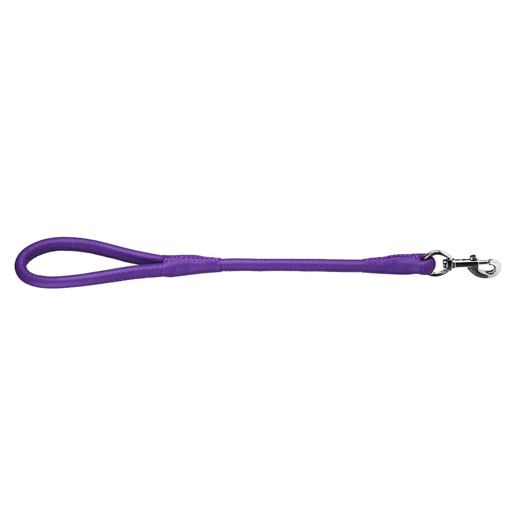 Soft Leather Round Traffic Lead by Dogline