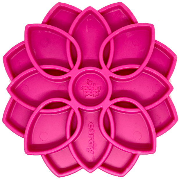Mandala eTray Shallow Slow Feeder Dog Bowl for Enrichment | USA Made by SodaPup/True Dogs, LLC