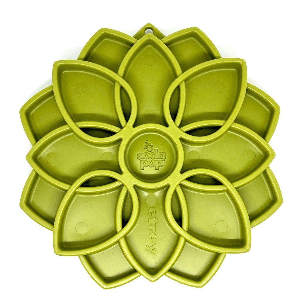 Mandala eTray Shallow Slow Feeder Dog Bowl for Enrichment | USA Made by SodaPup/True Dogs, LLC