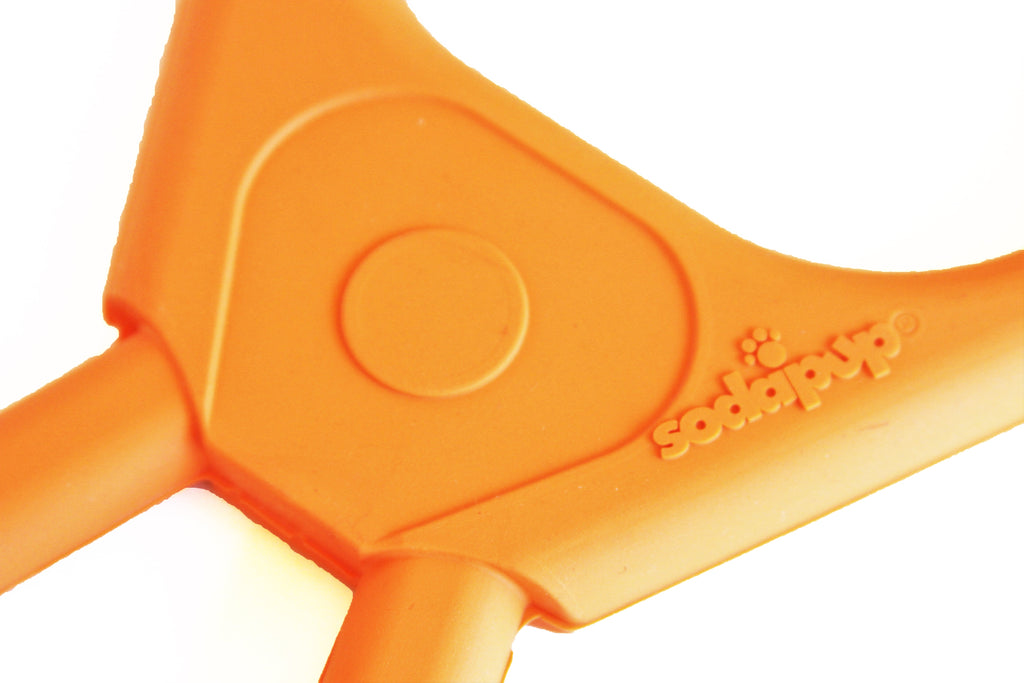 Pop Top Rubber Tug Toy for Interactive Play | Heavy Chewers | USA Made | SodaPup by SodaPup/True Dogs, LLC