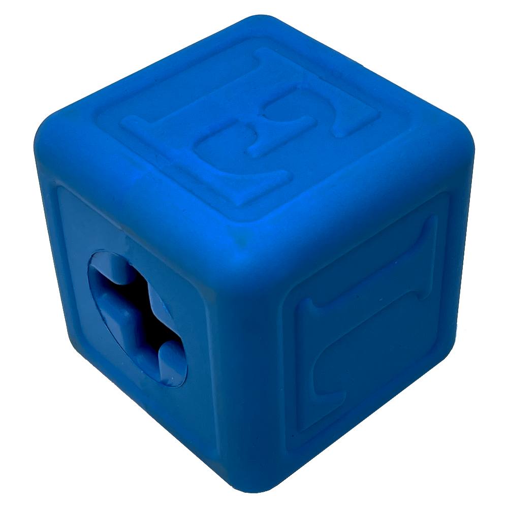 Love Cube eDispenser - Durable Rubber Chew Toy & Treat Dispenser | USA Made by SodaPup/True Dogs, LLC