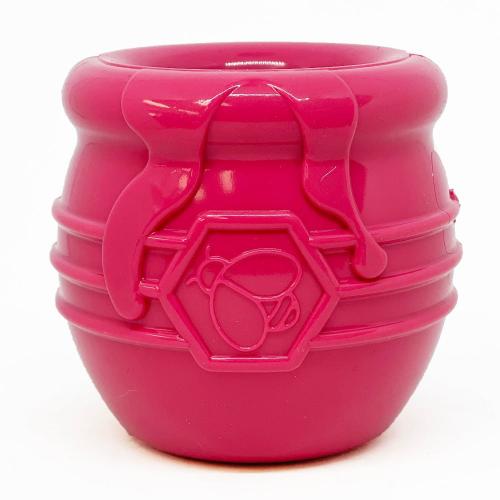 Honey Pot Dog eCup Treat Dispenser | Durable PUP-X Rubber Enrichment Toy | USA Made by SodaPup/True Dogs, LLC