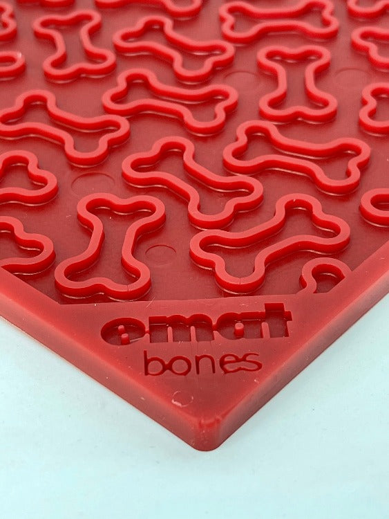 Bones eMat - Enrichment Lick Mat for Dogs and Cats | eMat Enrichment Toy for Anxiety Relief | SodaPup by SodaPup/True Dogs, LLC