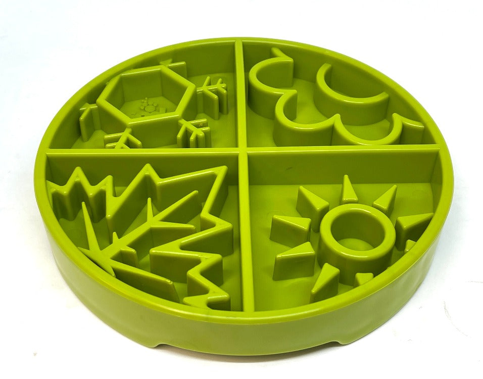 Four Seasons eTray - Shallow Slow Feeder Dog Bowl for Enrichment | USA Made by SodaPup/True Dogs, LLC