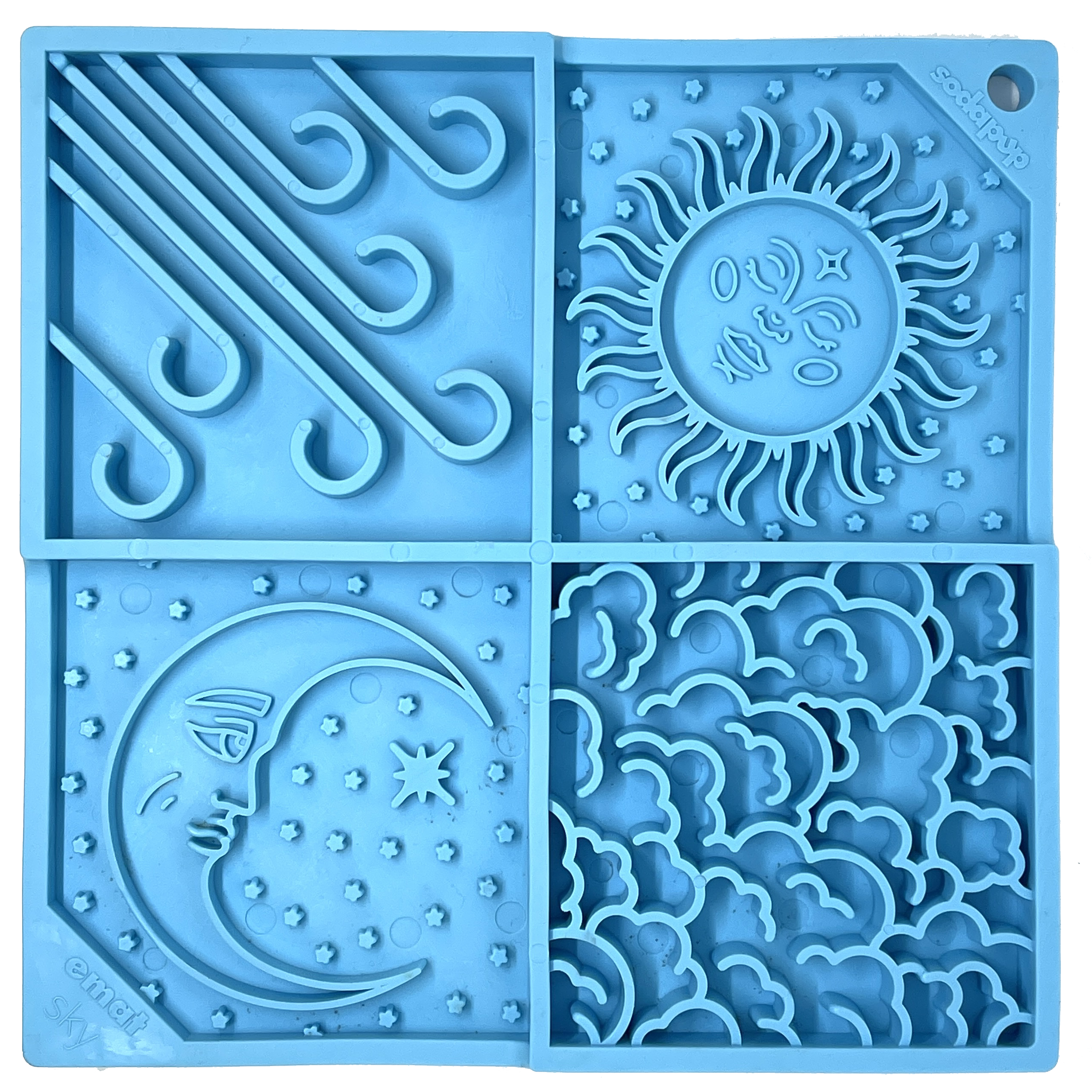 Sky eMat - Enrichment Lick Mat for Dogs and Cats | Celestial Design | SodaPup