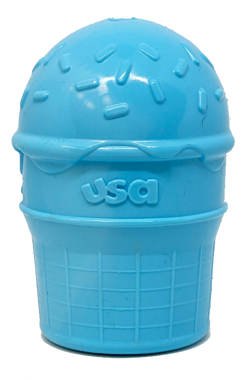 Ice Cream Cone Rubber Dog Chew Toy for Power Chewers | USA Made | SodaPup by SodaPup/True Dogs, LLC