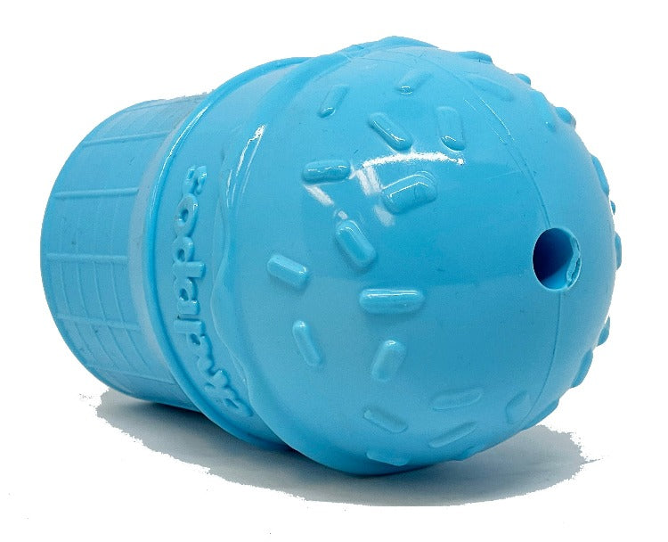 Ice Cream Cone Rubber Dog Chew Toy for Power Chewers | USA Made | SodaPup by SodaPup/True Dogs, LLC