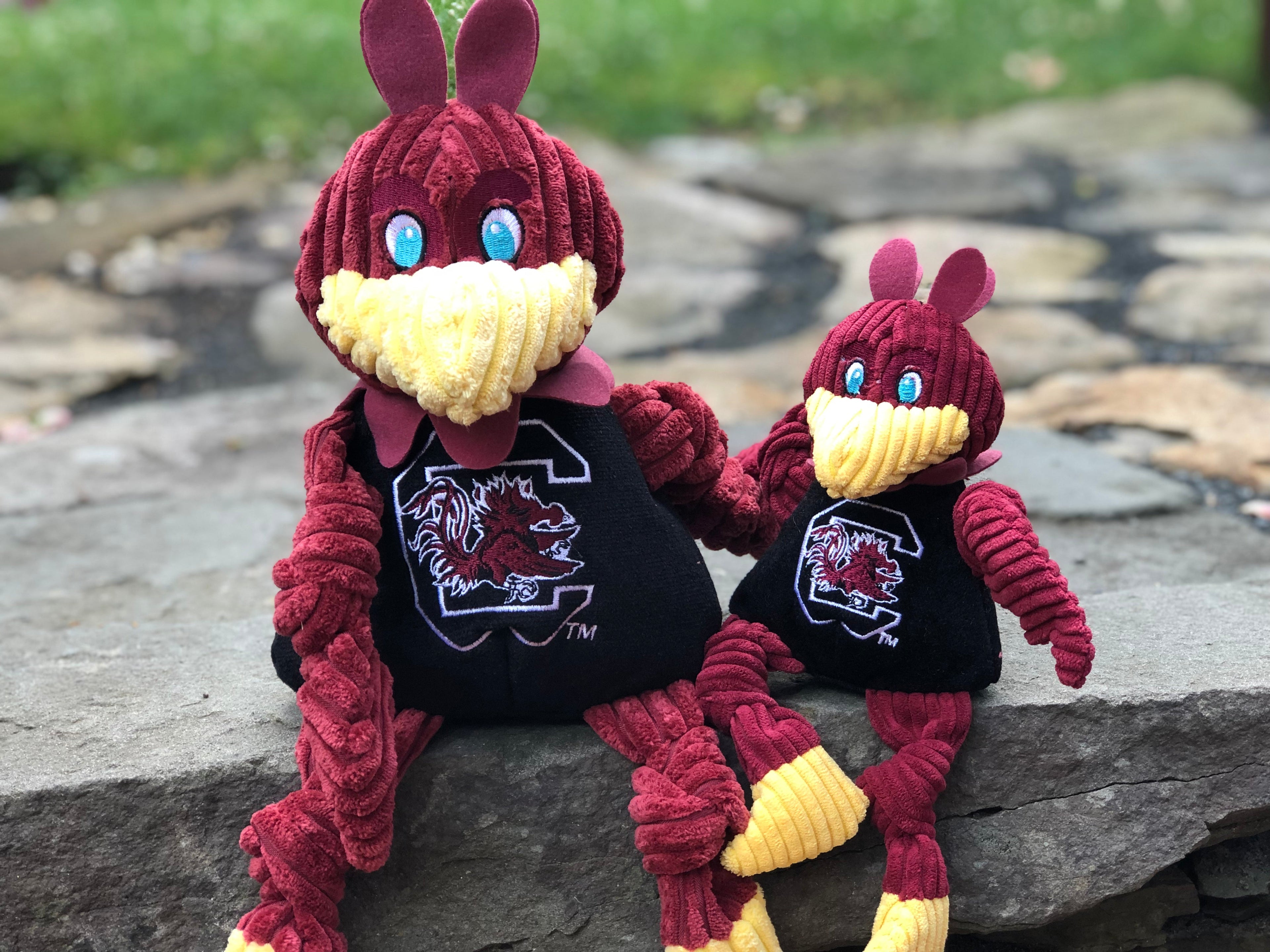 NCAA University of South Carolina, Cocky Knottie® Plush Dog Toy by HuggleHounds