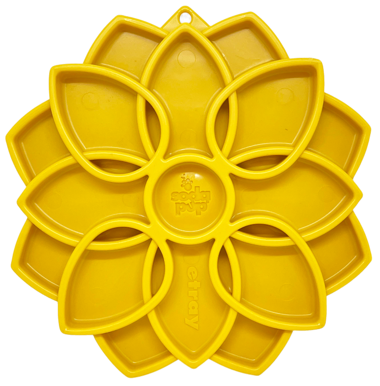 Mandala eTray Shallow Slow Feeder Dog Bowl for Enrichment | USA Made by SodaPup/True Dogs, LLC