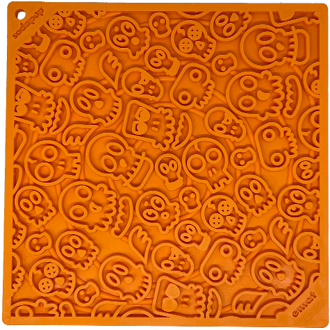 Zombie eMat - Enrichment Lick Mat for Dogs and Cats | Halloween Skull Design | SodaPup by SodaPup/True Dogs, LLC