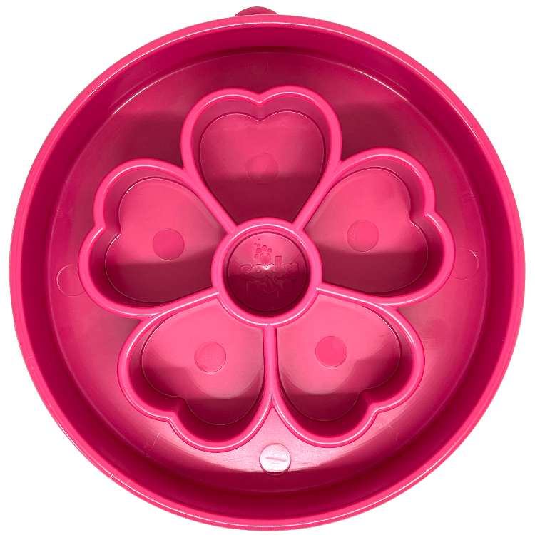 Flower eBowl Deep Slow Feeder Dog Bowl for Enrichment | USA Made by SodaPup/True Dogs, LLC