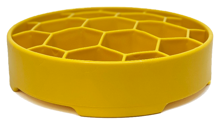 Honeycomb eBowl Deep Slow Feeder Dog Bowl for Enrichment | USA Made by SodaPup/True Dogs, LLC
