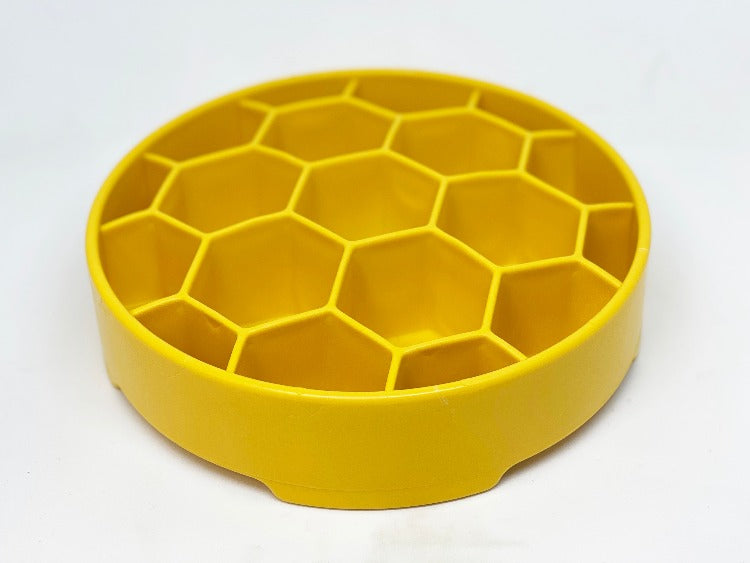 Honeycomb eBowl Deep Slow Feeder Dog Bowl for Enrichment | USA Made by SodaPup/True Dogs, LLC