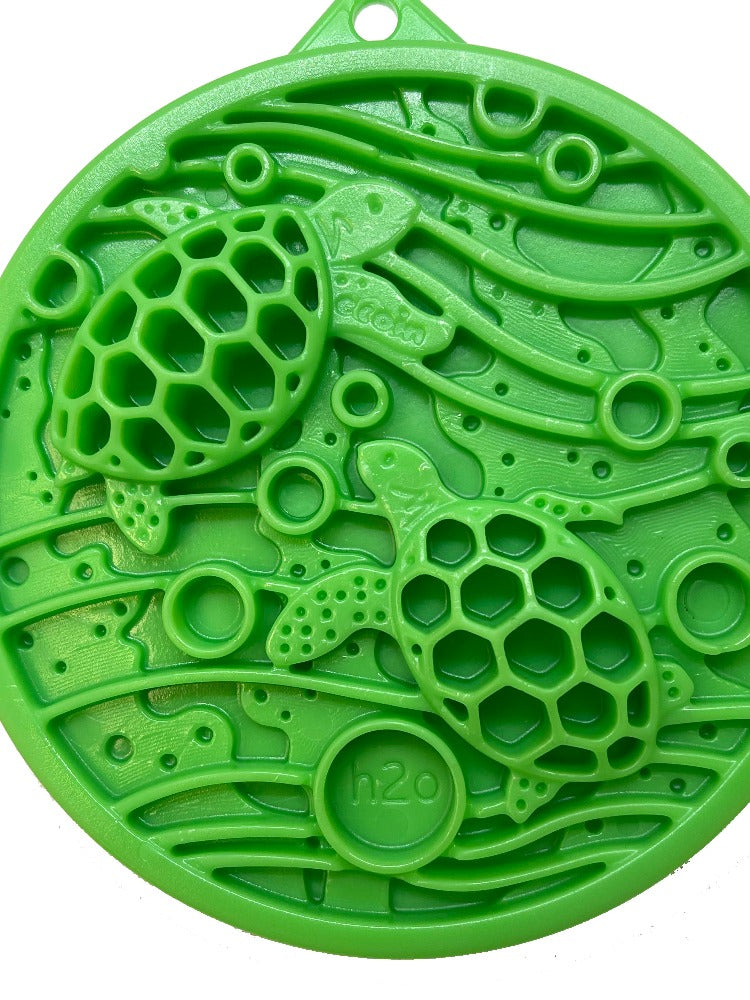 Water Nylon eCoin Durable Enrichment Snacking Coin for Dogs | USA-Made Lick Mat Alternative by SodaPup/True Dogs, LLC