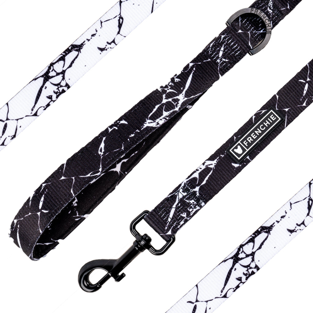 Frenchie Comfort Leash - Black Marble by Frenchie Bulldog