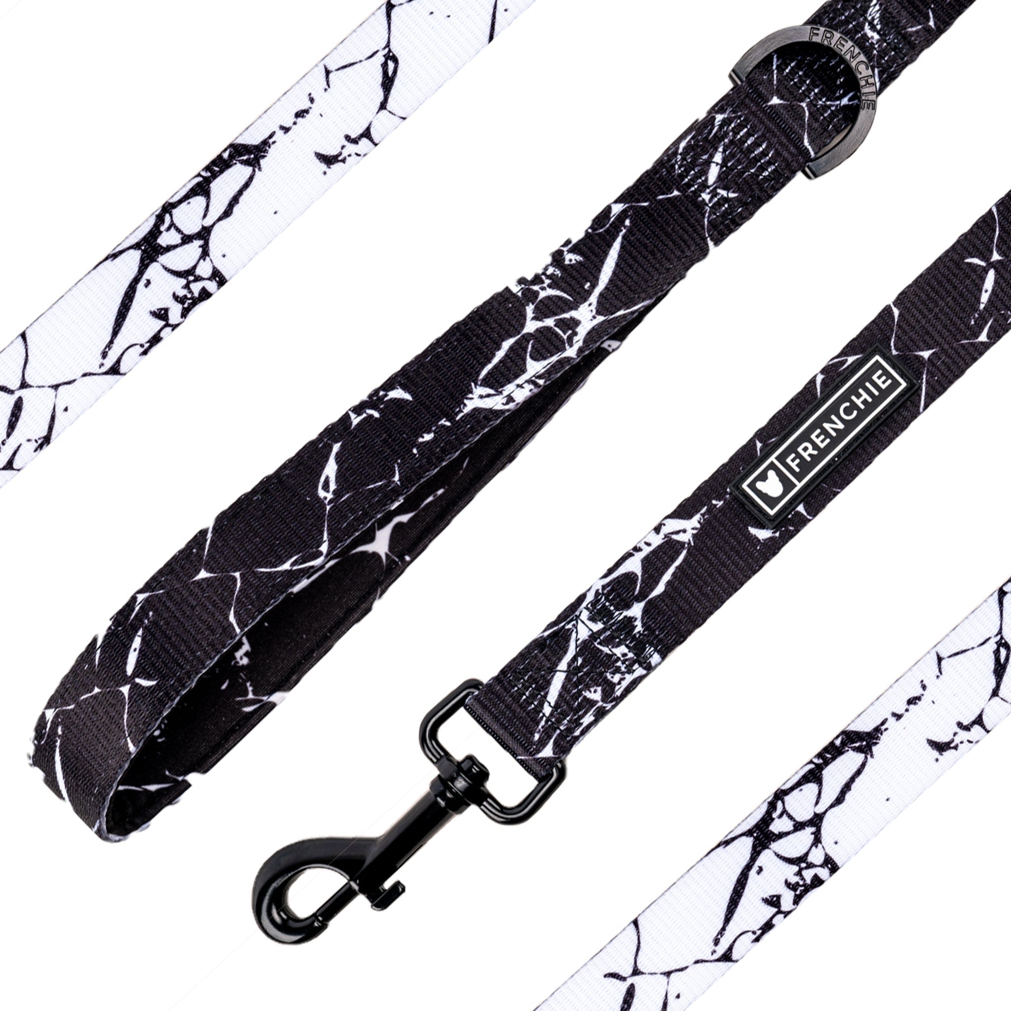 Frenchie Comfort Leash - Black Marble by Frenchie Bulldog