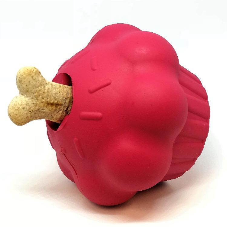 Cupcake eDispenser - Durable Rubber Chew Toy & Treat Dispenser | USA Made by SodaPup/True Dogs, LLC
