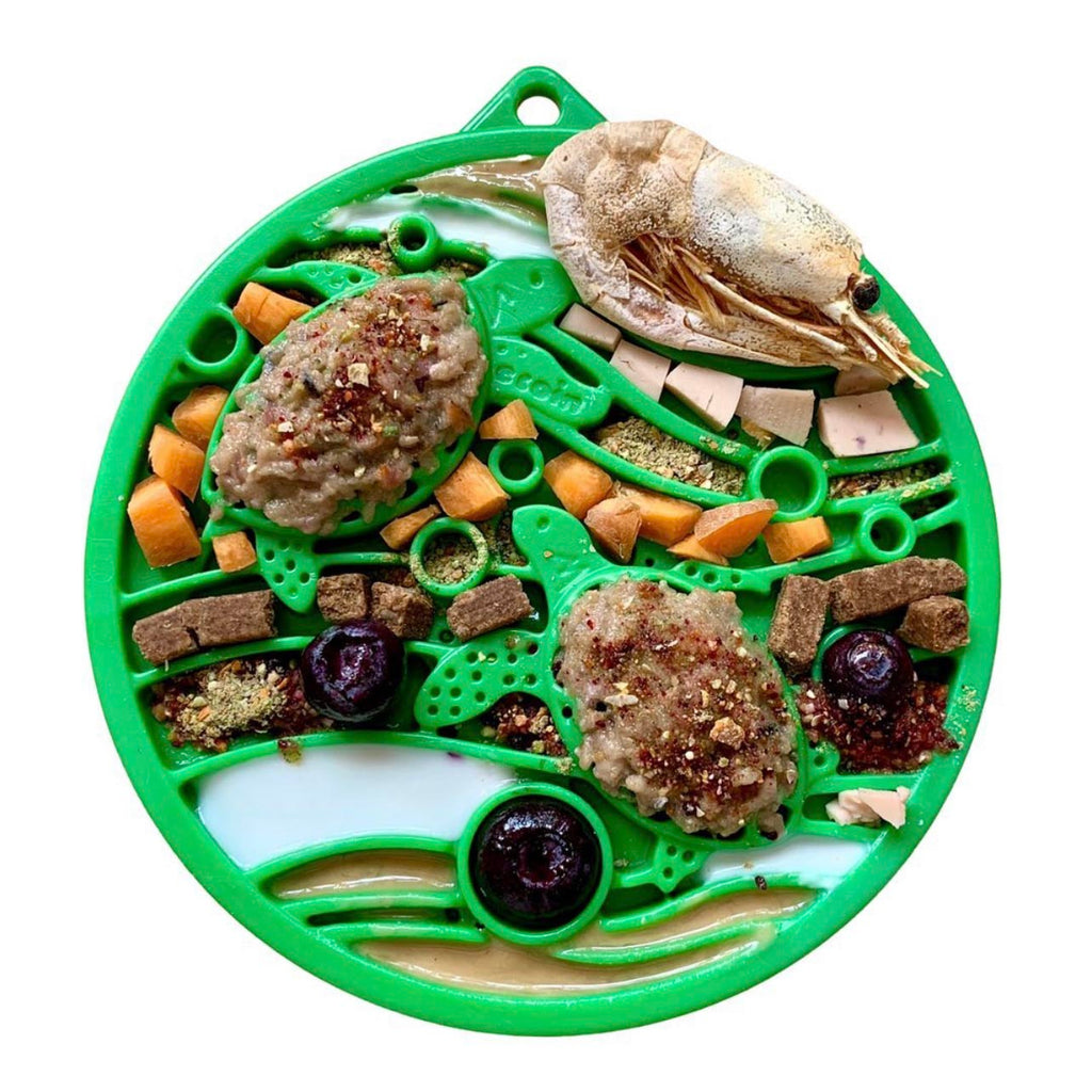 Water Nylon eCoin Durable Enrichment Snacking Coin for Dogs | USA-Made Lick Mat Alternative by SodaPup/True Dogs, LLC